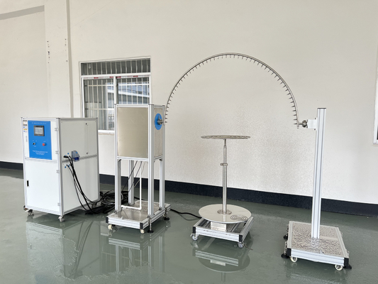 IEC 60529 IPX3/IPX4 Oscillating Tube With Rotation Table Control System And Water Tank