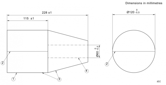 Cone tool | IEC60601-2-52-Figure 201 .103 a cone tool 0