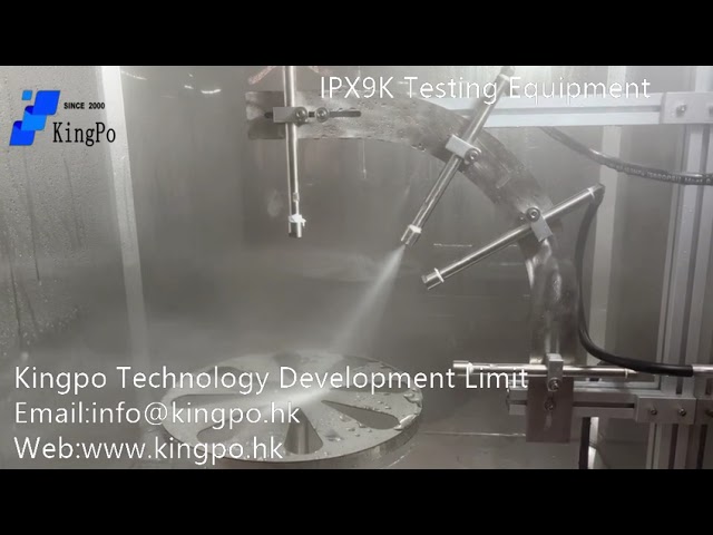 Company videos about IPX9K Water Spray Test Chamber / 8Mpa-10Mpa IPX9K Test Equipment