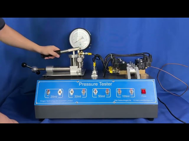 Company videos about IEC 60335-1-Annex B-B.20.1 2070kPa Manual Pressure Tester 20 30 50 100ml