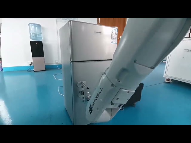 Company videos about Robotic arm for microwave door durability test