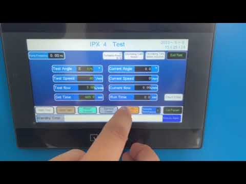 Company videos about IEC 60529 IPX3/IPX4 oscillating tube with rotation table, control system and water tank