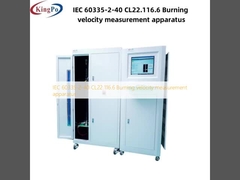 IEC 60335-2-40 CL22.116.6 Burning velocity measurement apparatus