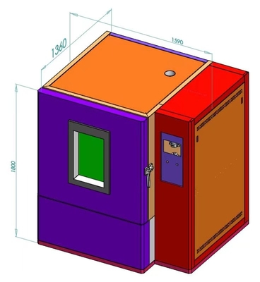 1000x1000x1000mm IPX9K Water Spray Test Chamber 100-150mm