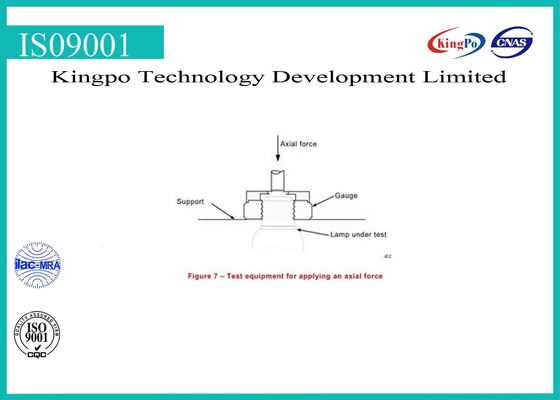 High Effcient Light Testing Equipment Axial Strength Of Edison Caps