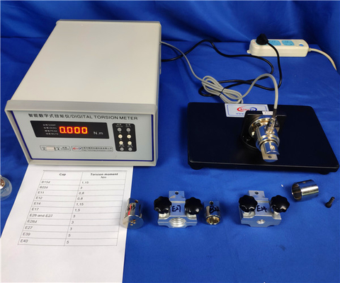 IEC60061 Digital Torque Tester Light Testing Equipment For End Caps , Lamp Cap Torque Test